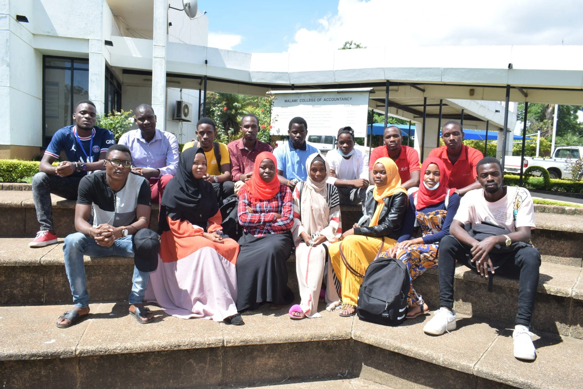 IZF-sponsored university students gathered on campus